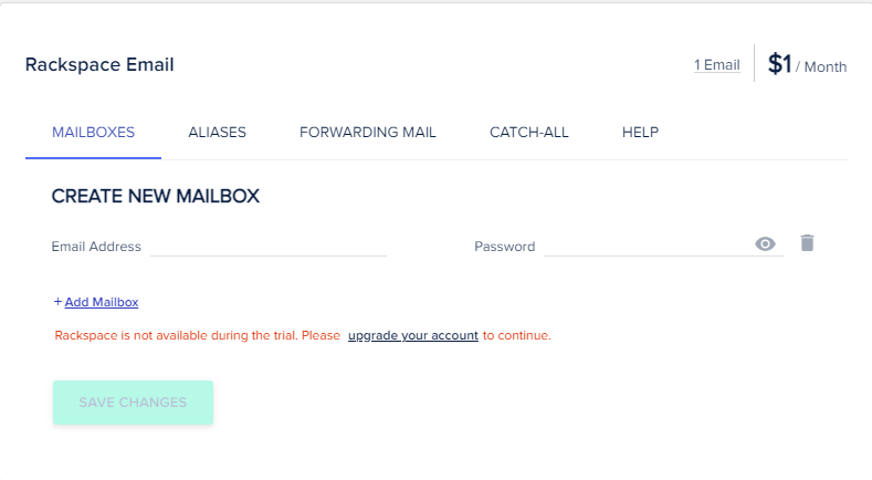 How to create mailbox in Cloudways