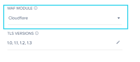 Select Cloudflare as WAF Module in Cloudways