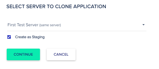 How to create a staging site in Cloudways