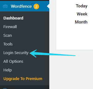 how to navigate to Wordfence Login Security